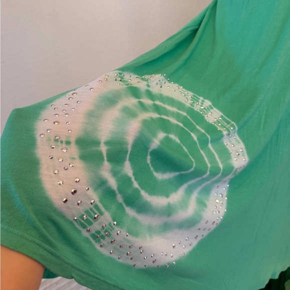 INC Tie-Dye Convertible Dress Strapless Studded Maxi 3-in-1 Summer Party - Picture 12 of 16